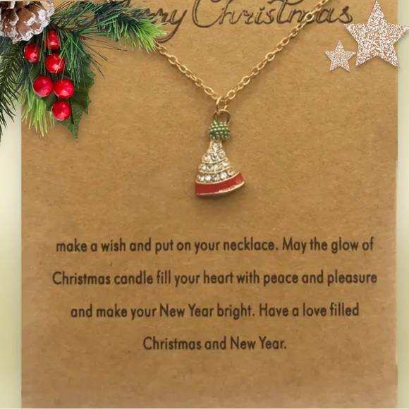 New Christmas Necklace w/ wish card - Picture 2 of 9